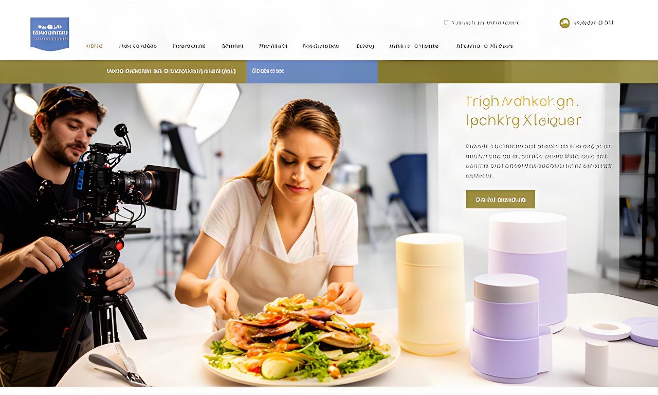 Food styling, product packaging and a camera crew creating a bright promotional campaign in a Leicester studio